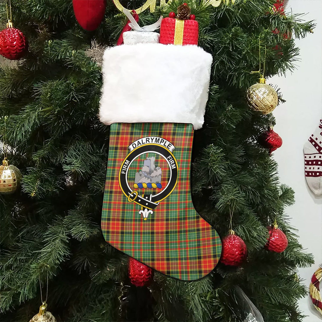 Dalrymple of Castleton #2 Modern Clan Badge Tartan Christmas Stocking