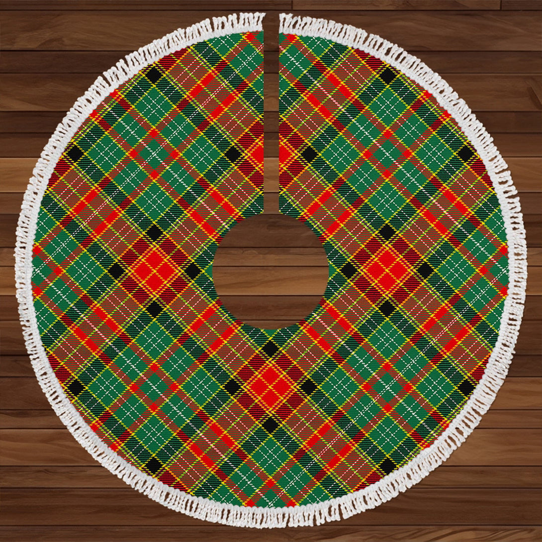 Dalrymple of Castleton #2 Modern Clan Badge Tartan Christmas Tree Skirt