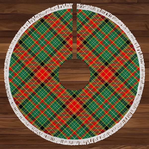 Dalrymple of Castleton #2 Modern Clan Badge Tartan Christmas Tree Skirt