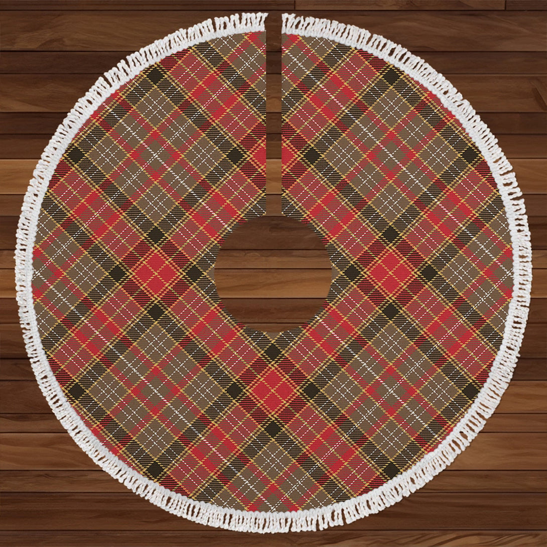 Dalrymple of Castleton #2 Weathered Clan Badge Tartan Christmas Tree Skirt