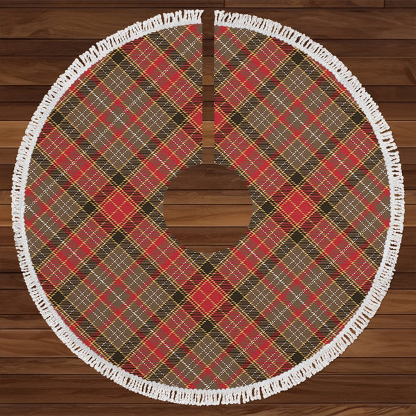 Dalrymple of Castleton #2 Weathered Clan Badge Tartan Christmas Tree Skirt