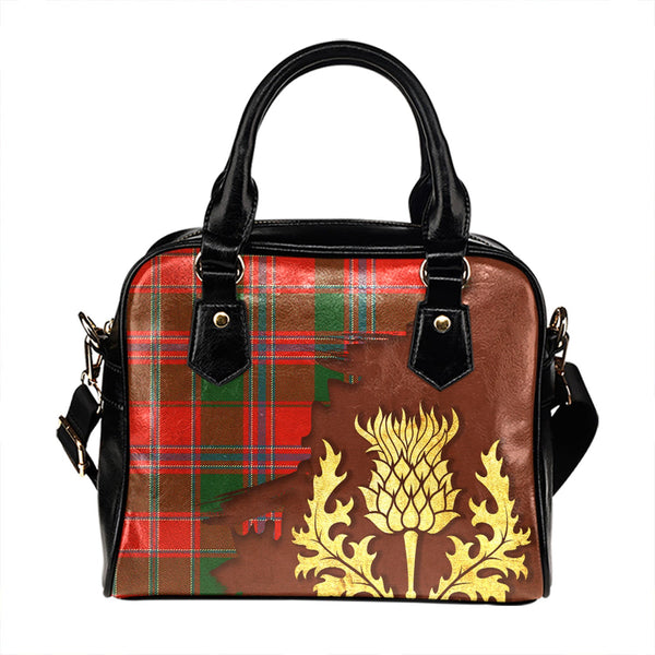 Dalzell Tartan Shoulder Handbag Thistle Oldest Style