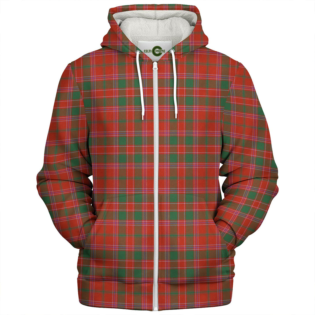 Dalziel Ancient Clan Badge Tartan Sherpa Hoodie