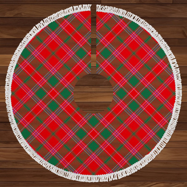 Dalziel Modern Clan Badge Tartan Christmas Tree Skirt