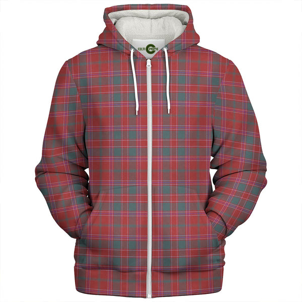 Dalziel Weathered Clan Badge Tartan Sherpa Hoodie