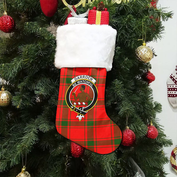 Darroch Clan Badge Tartan Christmas Stocking