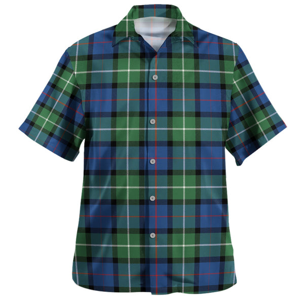 Davidson Modern Clan Badge Tartan Hawaiian Shirt