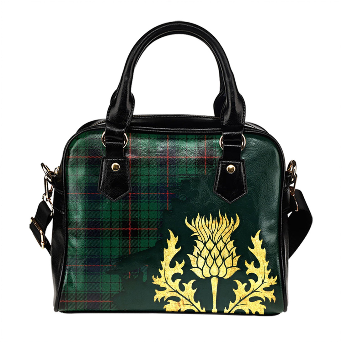 Davidson (Vestiarium Scoticum) Modern Tartan Shoulder Handbag Thistle Oldest Style