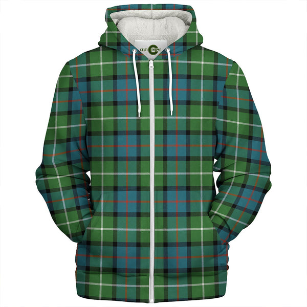 Davidson of Tulloch Ancient Clan Badge Tartan Sherpa Hoodie