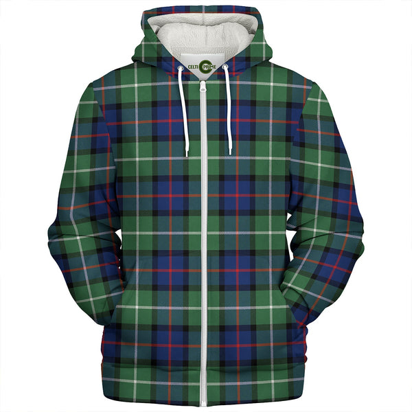 Davidson of Tulloch Modern Clan Badge Tartan Sherpa Hoodie