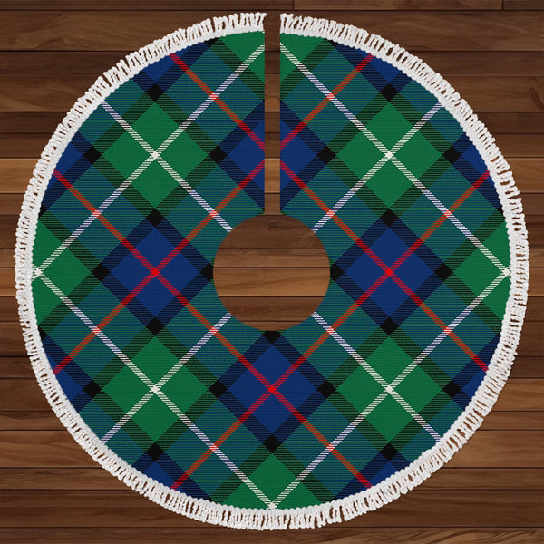 Davidson of Tulloch Modern Clan Badge Tartan Christmas Tree Skirt