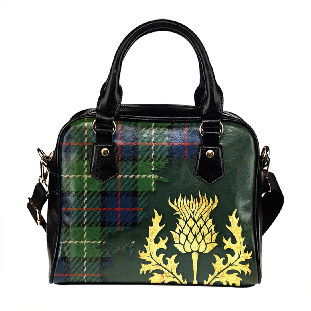 Davidson of Tulloch Modern Tartan Shoulder Handbag Thistle Oldest Style