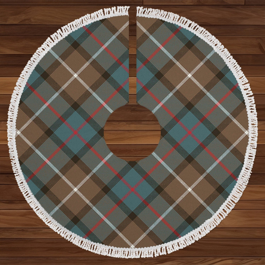 Davidson of Tulloch Weathered Clan Badge Tartan Christmas Tree Skirt