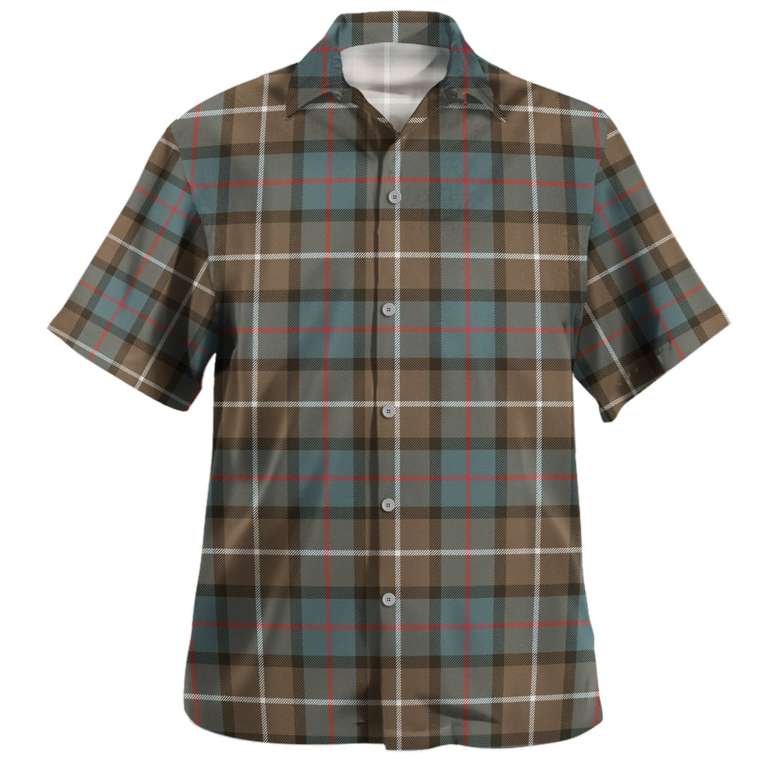 Davidson of Tulloch Weathered Clan Badge Tartan Hawaiian Shirt