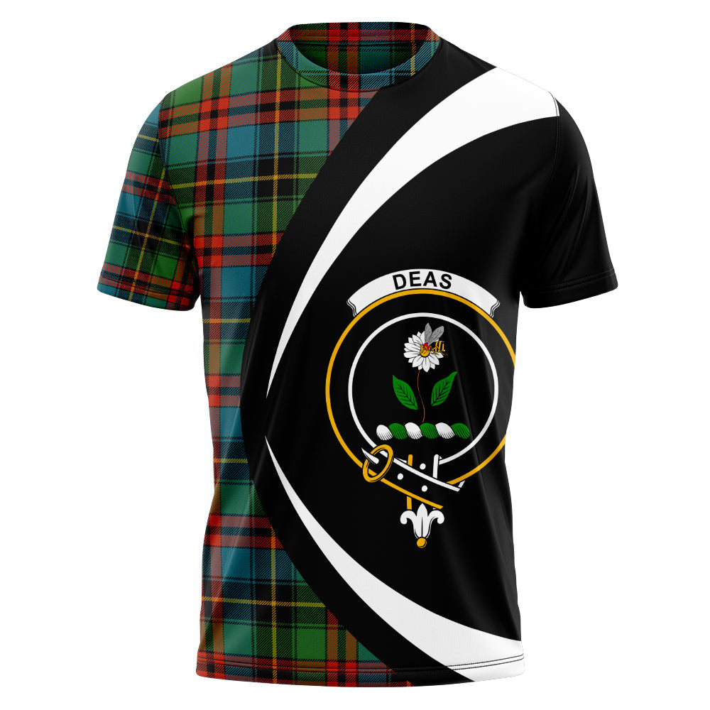 Deas Ancient Clan Badge Tartan T-Shirt Circle Style Personalized