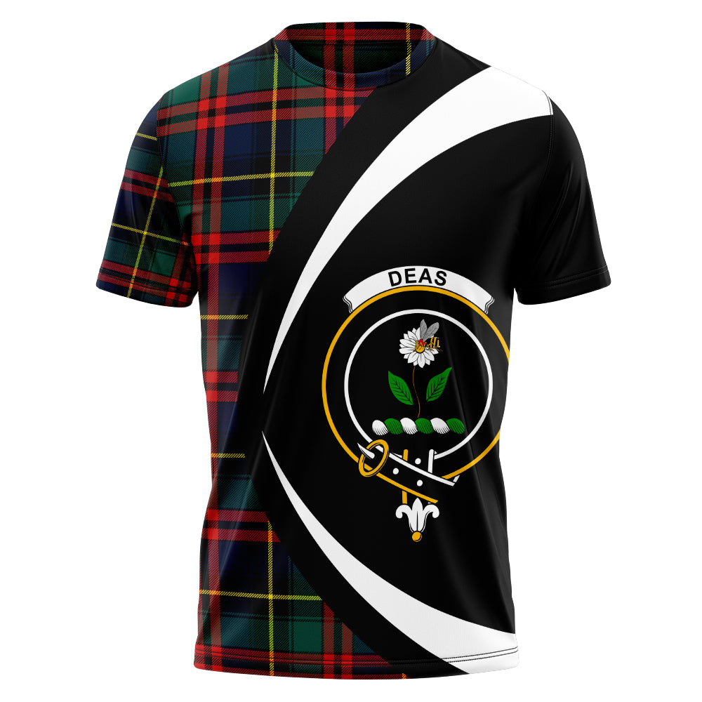 Deas Modern Clan Badge Tartan T-Shirt Circle Style Personalized