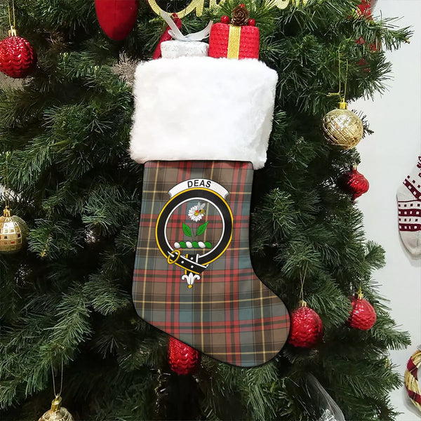 Deas Weathered Clan Badge Tartan Christmas Stocking