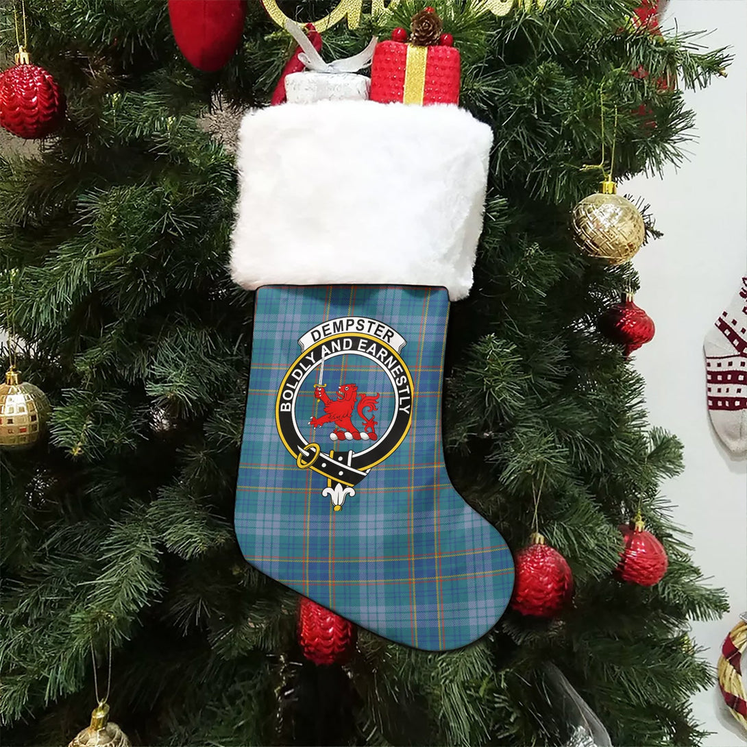 Dempster Ancient Clan Badge Tartan Christmas Stocking