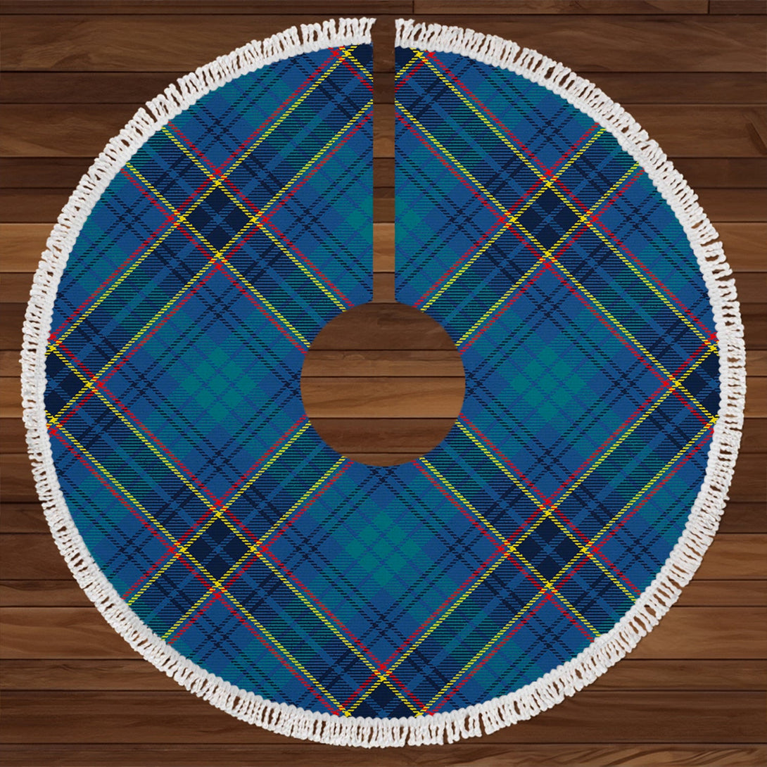 Dempster Modern Clan Badge Tartan Christmas Tree Skirt