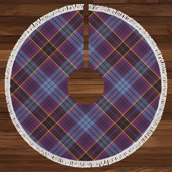 Dempster Weathered Clan Badge Tartan Christmas Tree Skirt