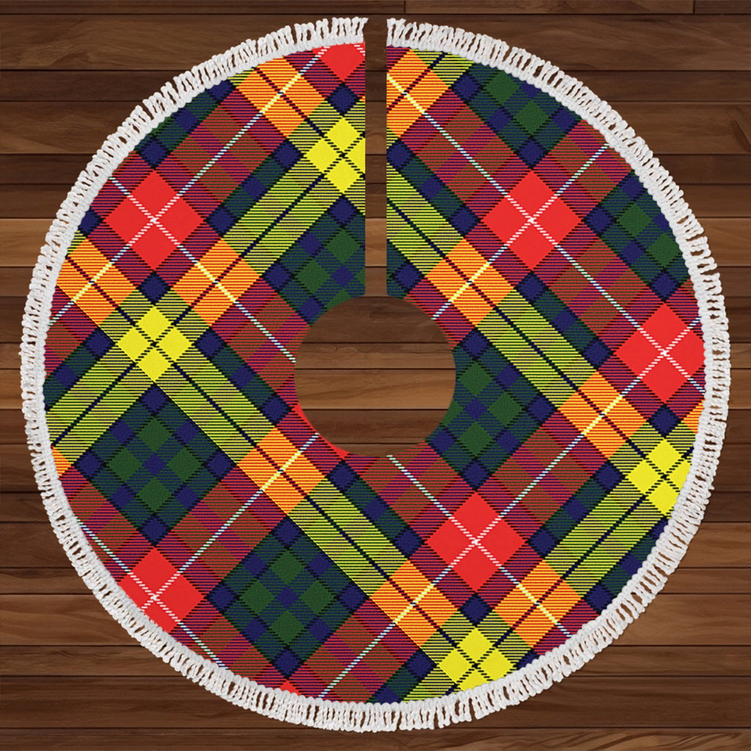 Dewar Clan Badge Tartan Christmas Tree Skirt