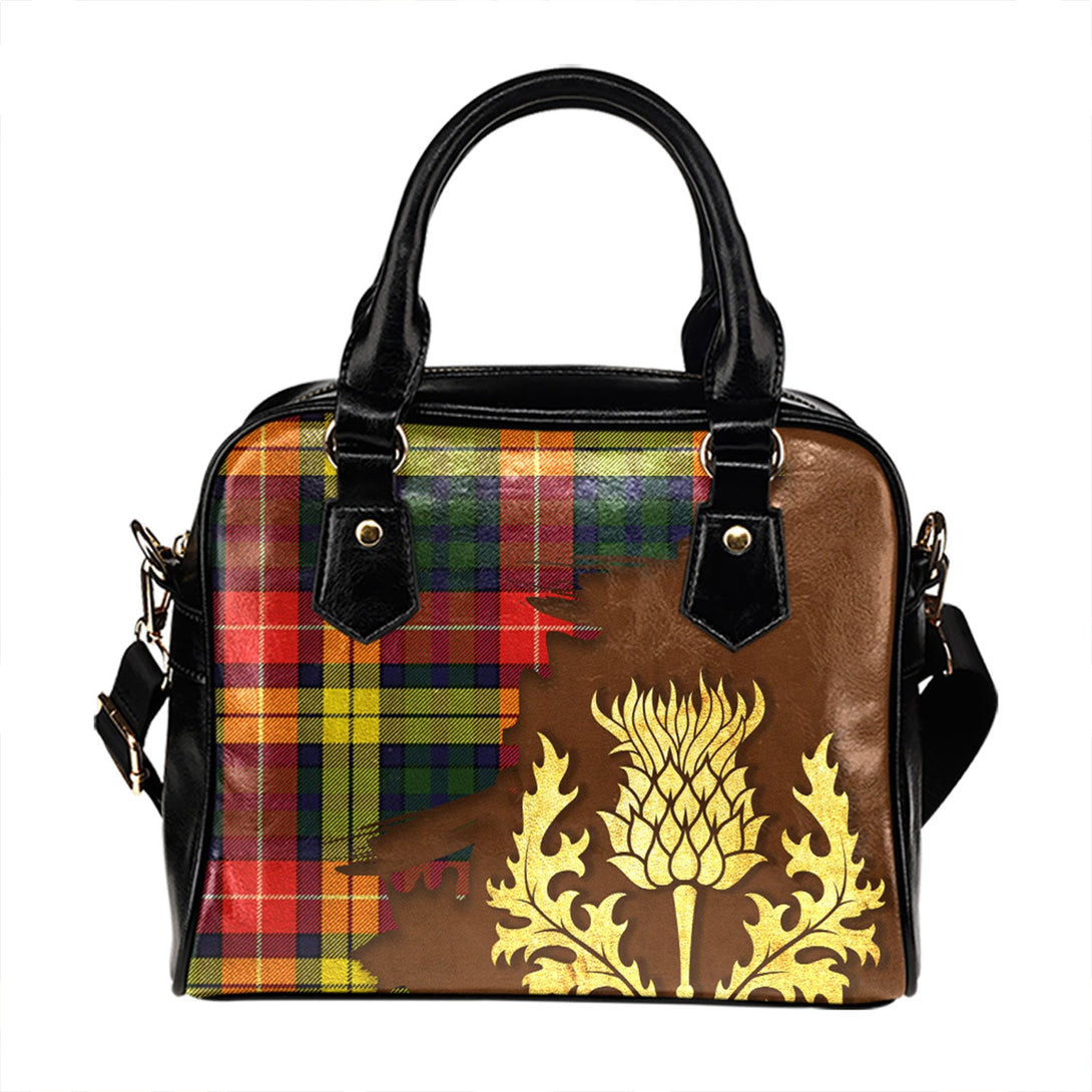 Dewar Tartan Shoulder Handbag Thistle Oldest Style