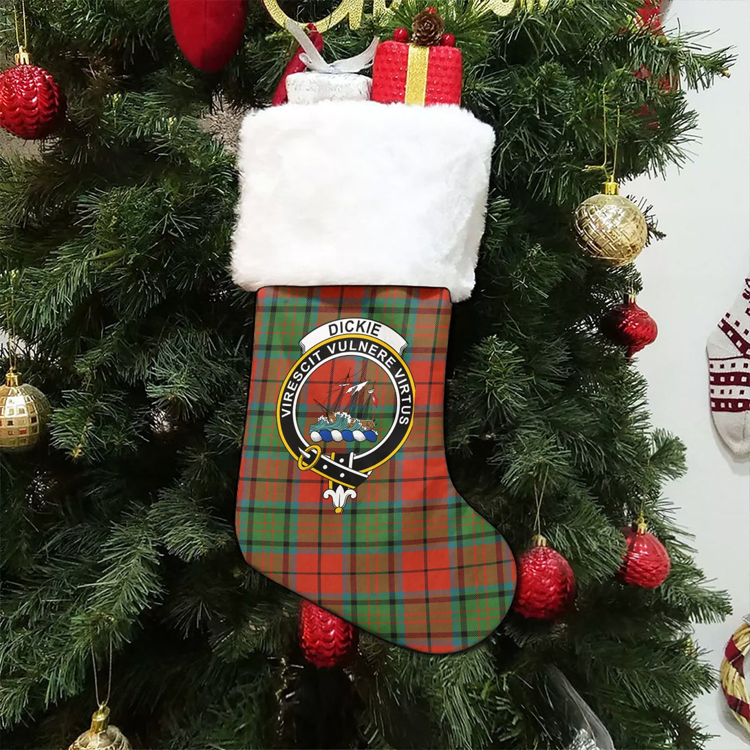 Dickie Ancient Clan Badge Tartan Christmas Stocking