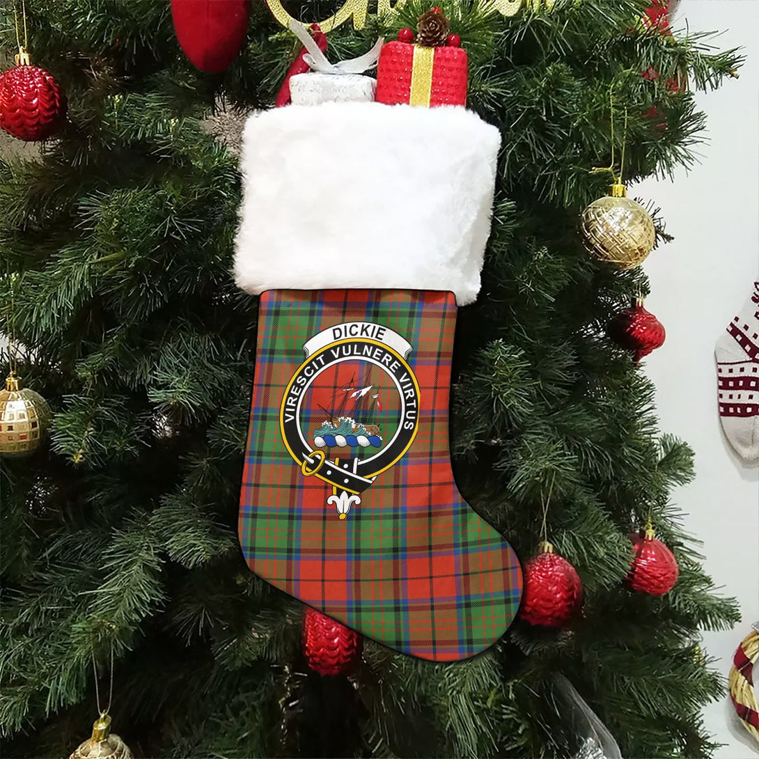 Dickie Modern Clan Badge Tartan Christmas Stocking