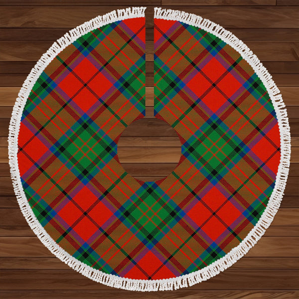 Dickie Modern Clan Badge Tartan Christmas Tree Skirt