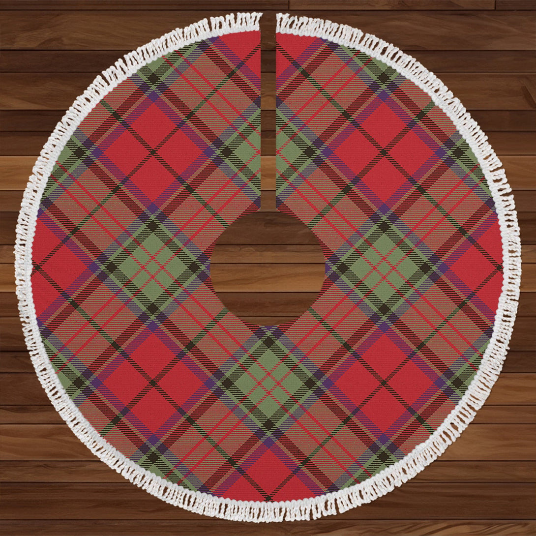 Dickie Weathered Clan Badge Tartan Christmas Tree Skirt