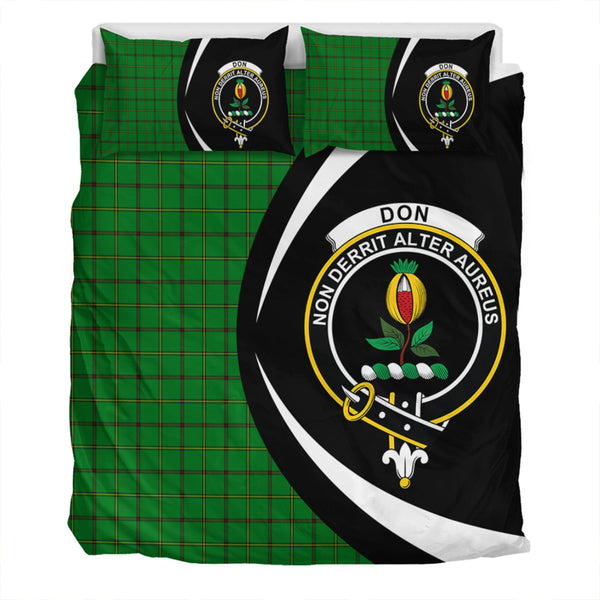 Don (Tribe of Mar) Clan Badge Tartan Bedding Set Circle Style