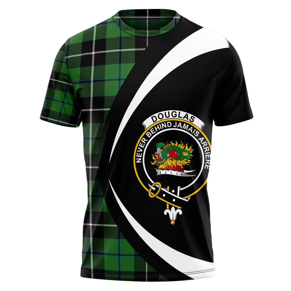 Douglas Ancient Clan Badge Tartan T-Shirt Circle Style Personalized