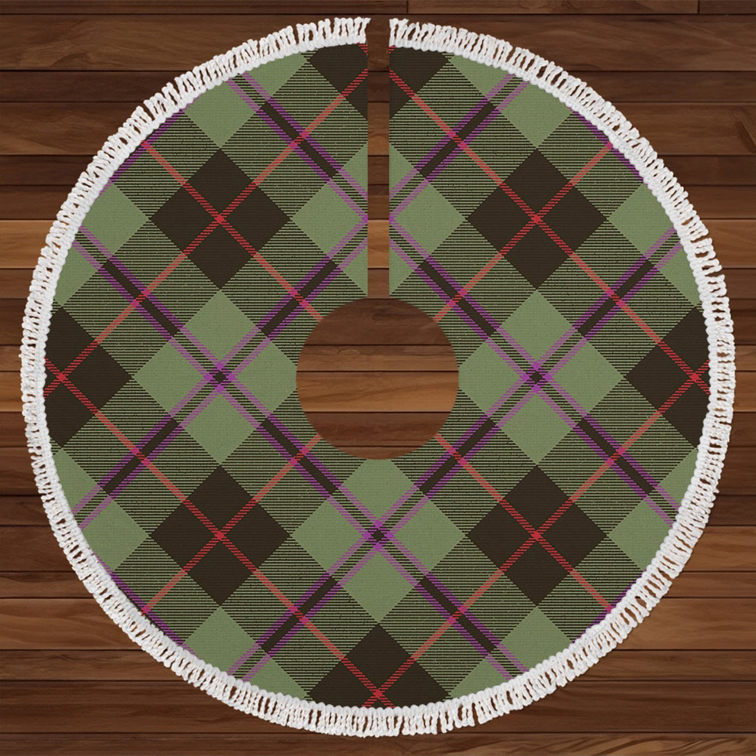 Douglas Black Weathered Tartan Christmas Tree Skirt