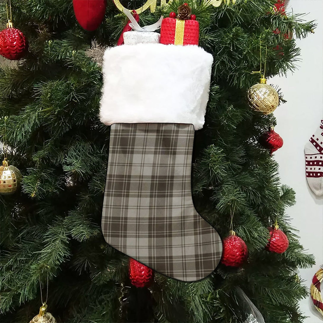 Douglas Grey Weathered Tartan Christmas Stocking