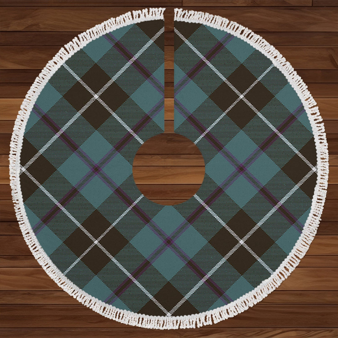 Douglas Weathered Clan Badge Tartan Christmas Tree Skirt