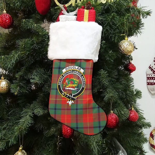 Douglas of Roxburgh Modern Clan Badge Tartan Christmas Stocking