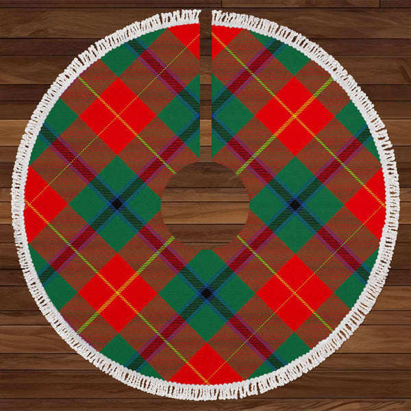 Douglas of Roxburgh Modern Clan Badge Tartan Christmas Tree Skirt