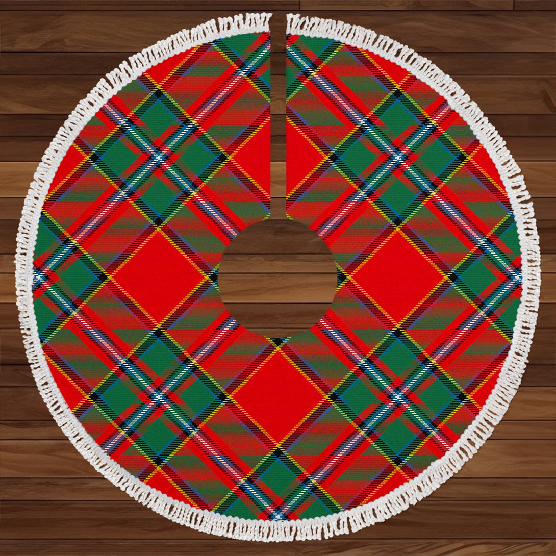 Drummond Modern Clan Badge Tartan Christmas Tree Skirt