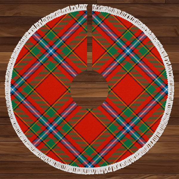 Drummond of Fingask Ancient Clan Badge Tartan Christmas Tree Skirt