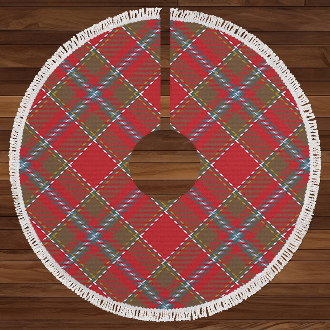 Drummond of Perth Weathered Clan Badge Tartan Christmas Tree Skirt