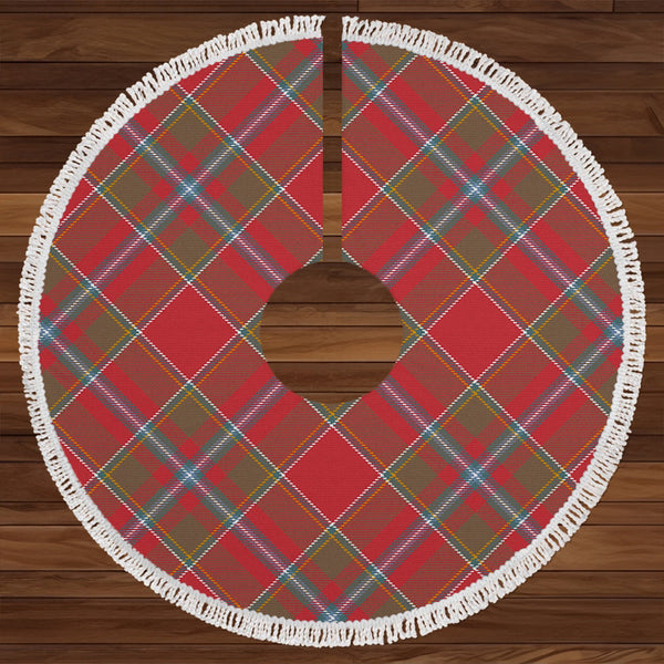 Drummond of Perth Weathered Clan Badge Tartan Christmas Tree Skirt