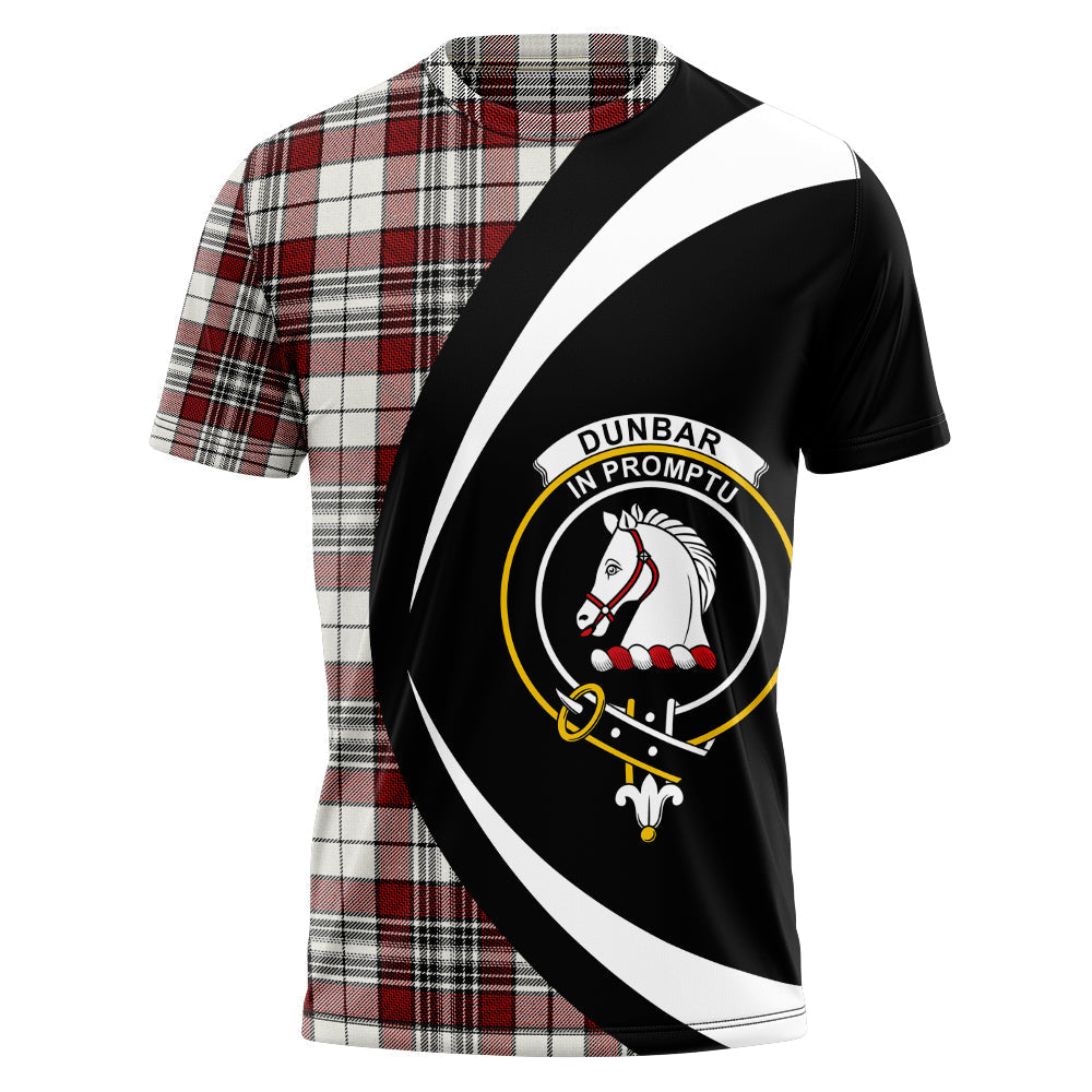 Dunbar Plaid Clan Badge Tartan T-Shirt Circle Style Personalized