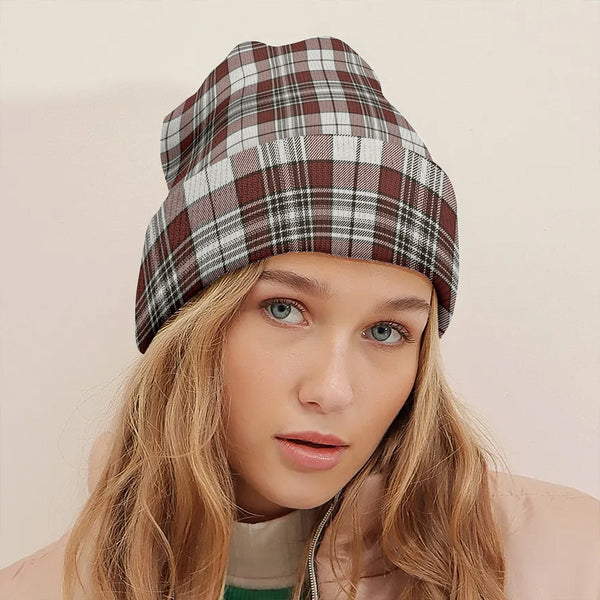 Dunbar Plaid Weathered Clan Badge Tartan Knitted Beanie