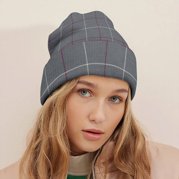 Dunbar of Pitgaveny Clan Badge Tartan Knitted Beanie