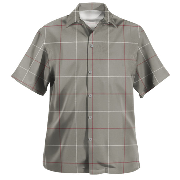 Dunbar of Pitgaveny Weathered Clan Badge Tartan Hawaiian Shirt