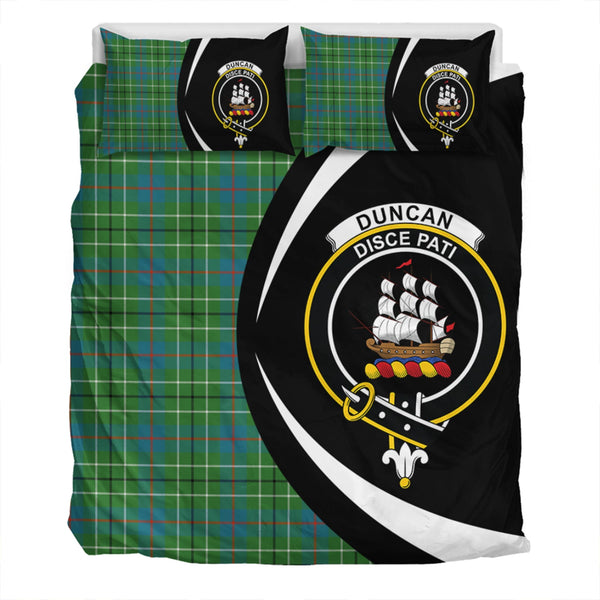 Duncan Ancient Clan Badge Tartan Bedding Set Circle Style