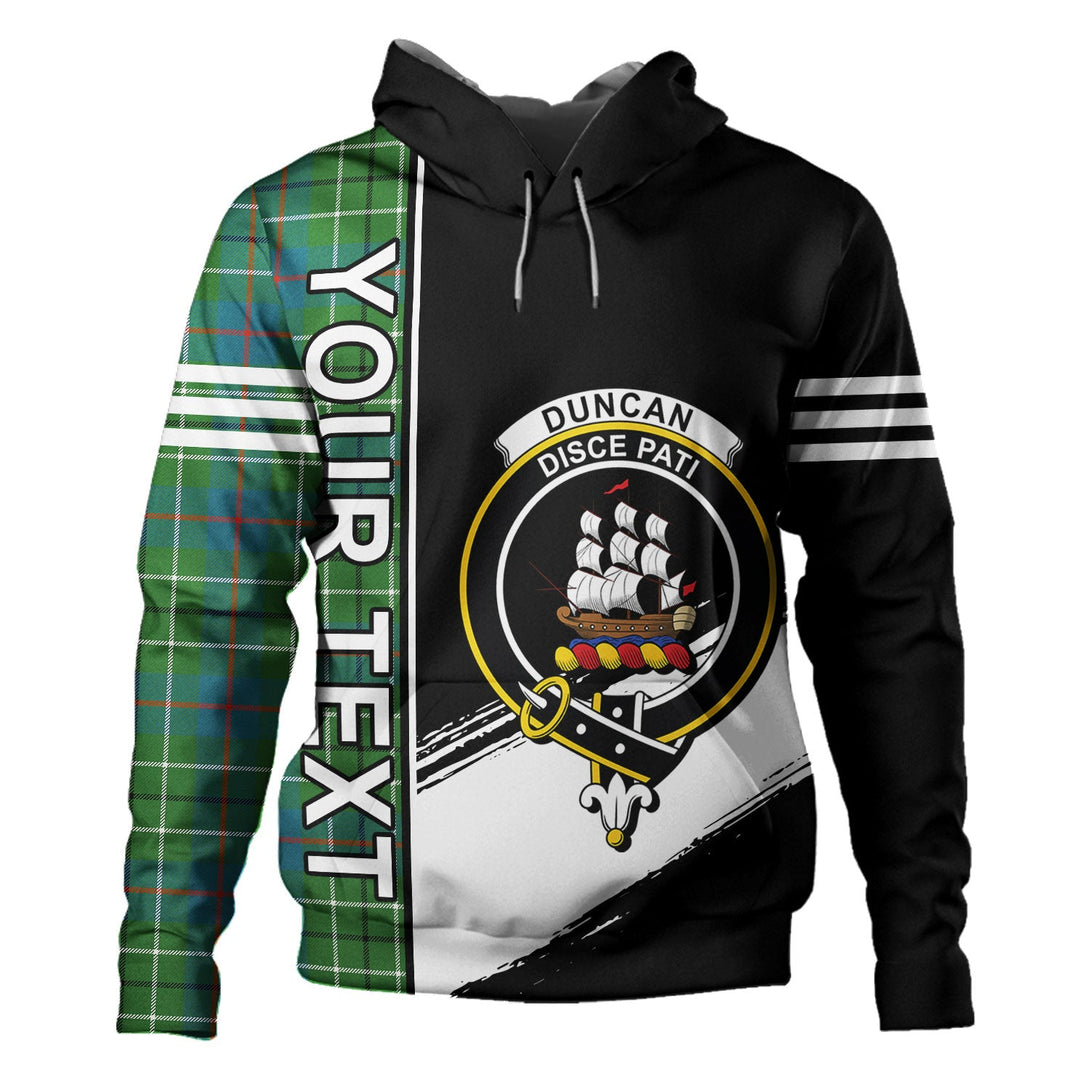 Duncan Ancient Clan Badge Tartan Hoodie Quarter Style Personalized