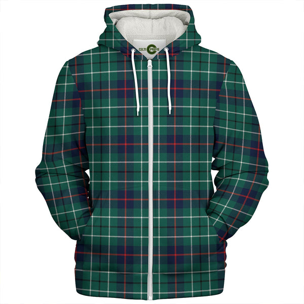 Duncan Modern Clan Badge Tartan Sherpa Hoodie