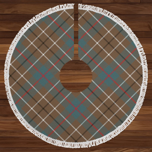 Duncan Weathered Clan Badge Tartan Christmas Tree Skirt