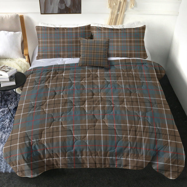 Duncan Weathered Clan Badge Tartan Comforter